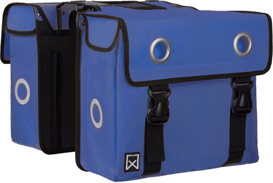 Willex Dubbele Bisonyl Fietstas 30 L Blauw van Willex