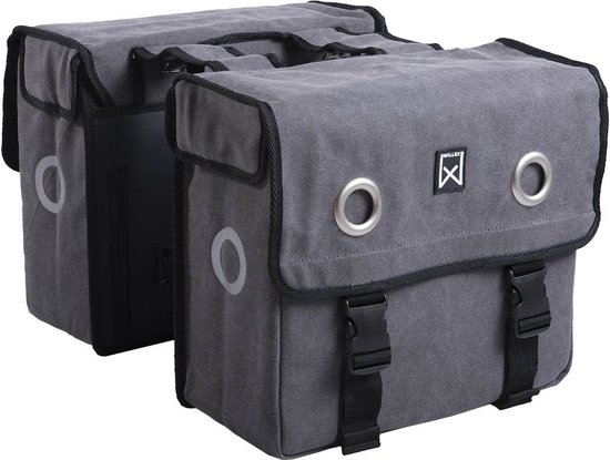 Willex Dubbele canvas tas 40 liter Grijs van Willex