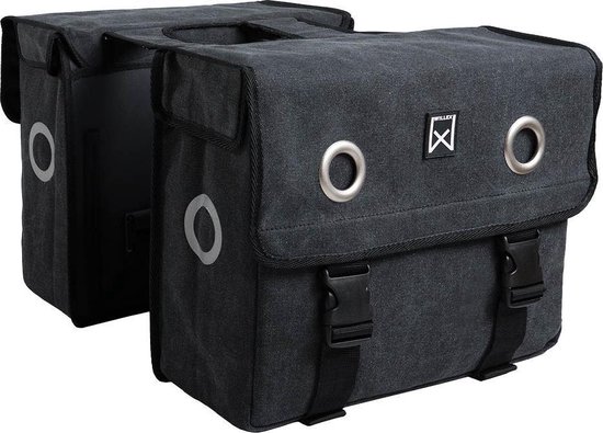 Willex Dubbele canvas tas 40 liter Zwart van Willex