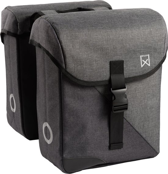 Willex Fietstas 800 24 L grijs en zwart van Willex