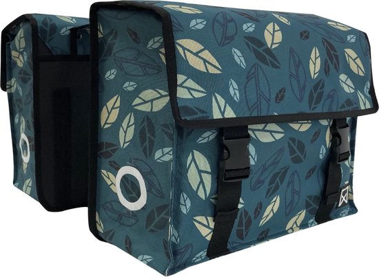 Willex Fietstas City Bush dubbel 34 L groen en blauw van Willex