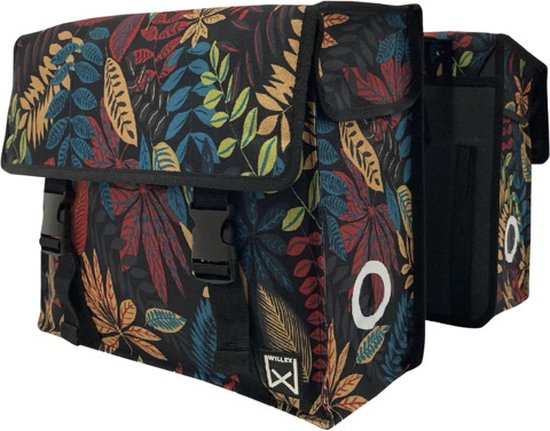 Willex Fietstas City Jungle dubbel 19 L oranje van Willex