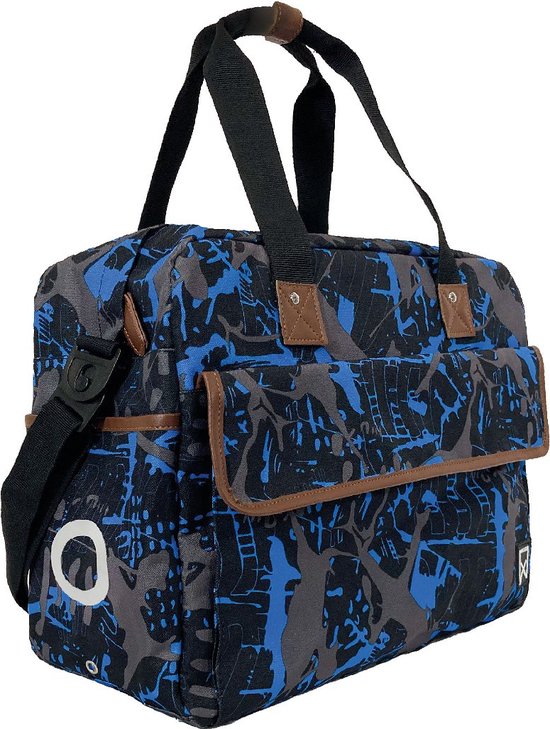 Willex Fietstas Ice 19 L blauw en zwart van Willex