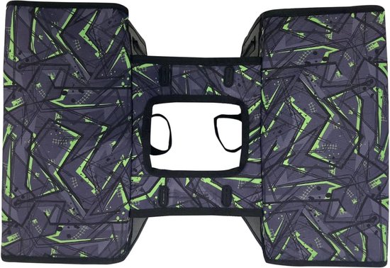 Willex Fietstassen Eco Tarpaulin 30 L groen en zwart van Willex