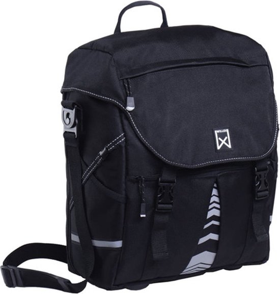 Willex Pakaftas XL 1201 - Enkele Fietstas - 25liter- Zwart van Willex
