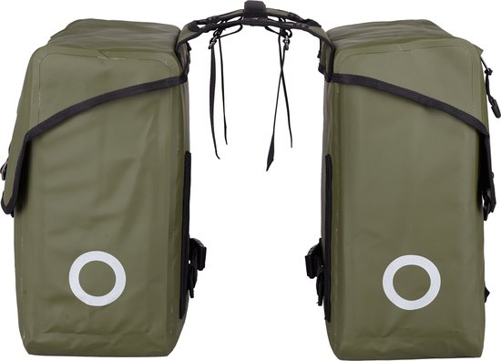 Willex - Roubaix - Dubbele tas 46 liter - 100% waterdicht - Matgroen - Laptop van Merkloos