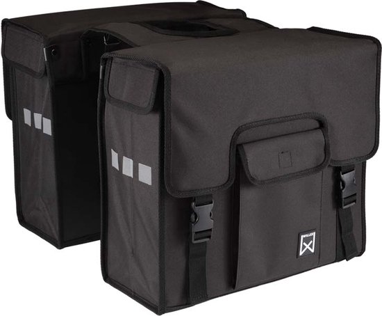 Willex Shopper - Dubbele Fietstas - 38liter- Zwart van Willex