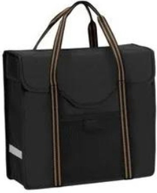 Willex Shopper - Enkele Fietstas - Black/light brown van Willex