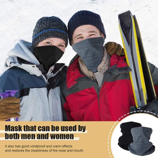 Winter Neck Gaiter Fleece Winddicht Neck Warmer voor Mannen Vrouwen - Skiën Running Fietsen van $