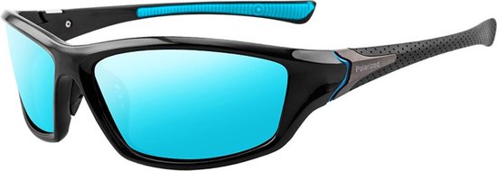 WiseGoods Luxe Sport Zonnebril - Zonnebrillen Sporten - Zomer Bril - Outdoor Accessoires - Sportbril - Cadeau - Brillen - Blauw van WiseGoods