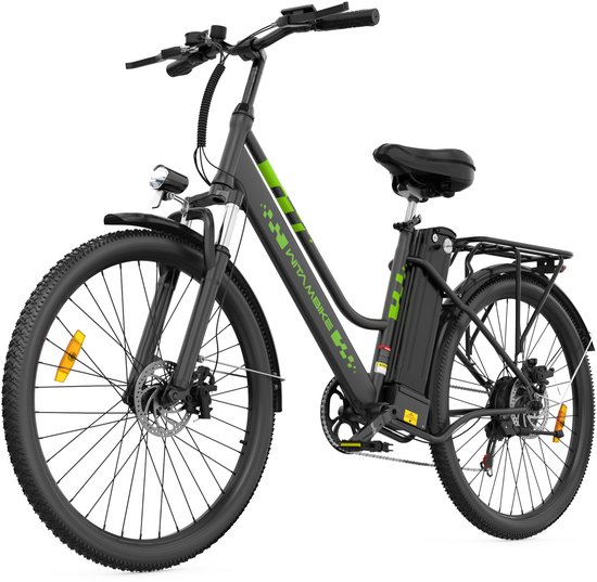 WITAMBIKE C26 pro Elektrische Fiets - 26 inch - Max 25km/u - 250W - 36V 20Ah - 100km - Shimano 7-Speed- Zwart