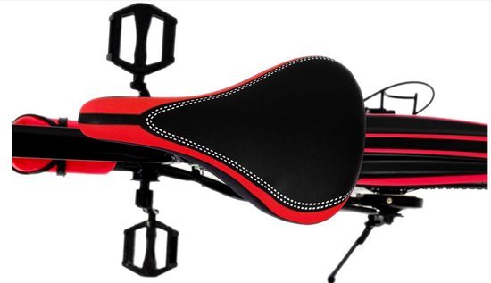 WNHB® Mountainbike 20 Inch - 7 Versnellingen - Dubbele Schijfremmen - Stevig Koolstofstaal Frame - Rood Zwart van Merkloos