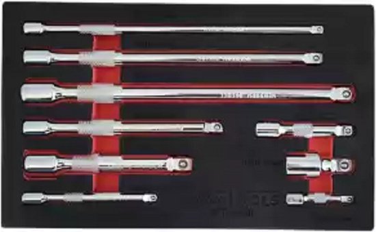 Wobble verlengstukken set 9-delig- Weber Tools 1/4'' & 3/8'' & 1/2'' verlengstukken set WT-8350 van Weber Tools