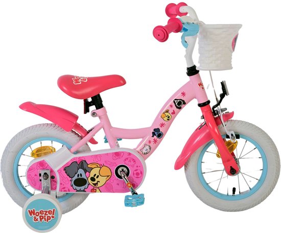 Woezel & Pip Kinderfiets - Meisjes - 12 inch - Roze van Woezel & Pip