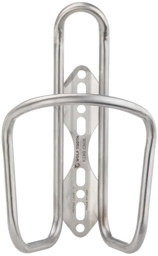 Wolf Tooth Titanium Bidonhouder Zilver