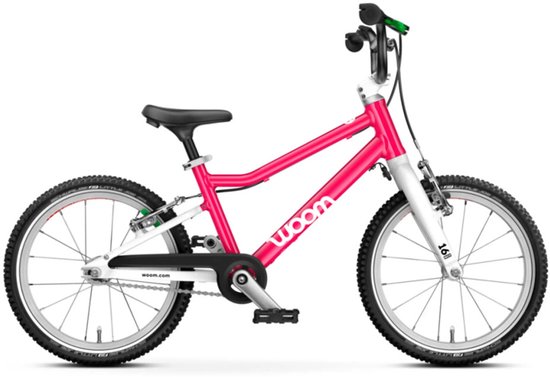 Woom GO 3 16" Hot pink van Merkloos