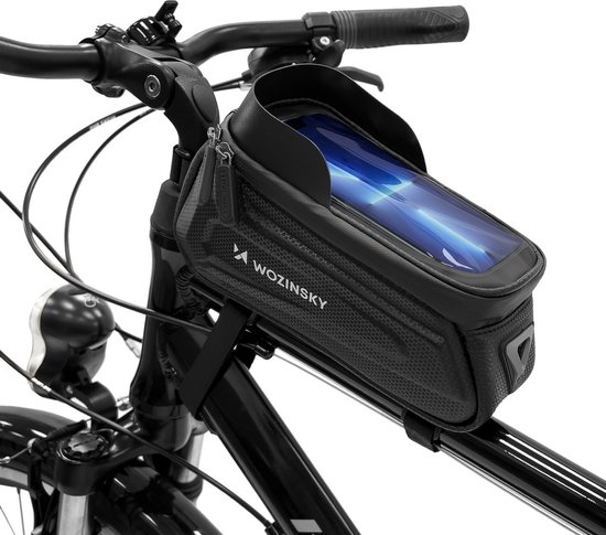 Wozinsky Fietstasje 1.7l op frame met waterdichte telefoonhouder van Wozinsky