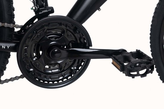 WYLD Fully Mountainbike 26" Bliss – Zwart/Geel, 21 versnellingen, Framemaat 47 cm, Magnesium wielen