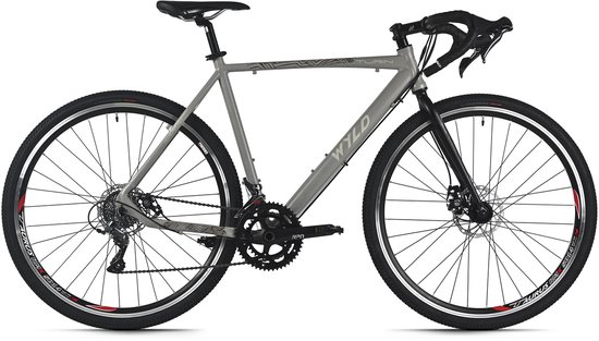 WYLD gravelbike 28'' Turin grijs 16 versnellingen framemaat 56 cm van Merkloos