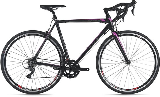 WYLD racefiets 28'' Whirlwind 100 zwart-paars 16 versnellingen framemaat 60 cm