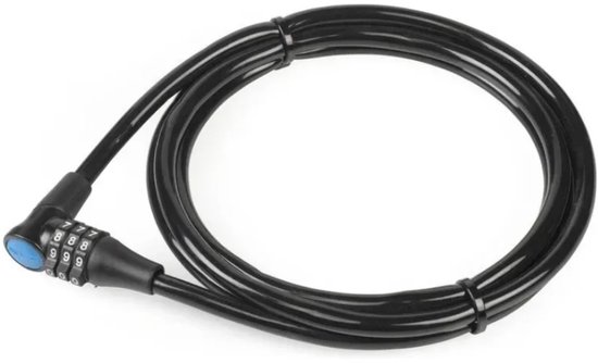 XLC cijfslot kabel, 180cm, 8mm, zwart van XLC