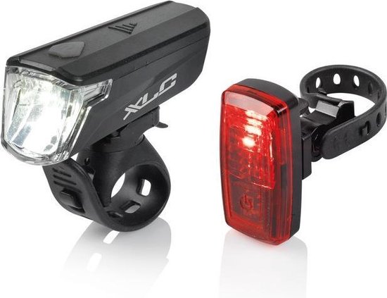XLC Comp Capella CL-S20 Fietsverlichtingset - LED Fietslampjes - Inclusief batterijen