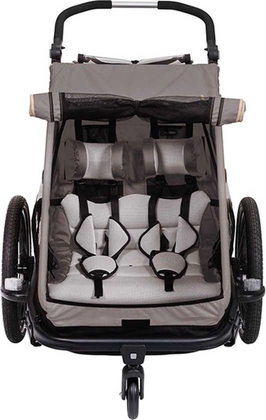 XLC DuoS zitting met gordel – Los Onderdeel voor de XLC DuoS - Grijs - BSX125 van XLC