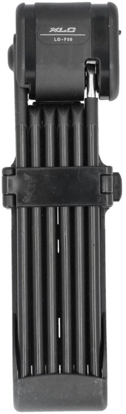 XLC LO-F50 Vouwslot - Gehard Staal - Inclusief Houder - 950 mm - Zwart van Merkloos