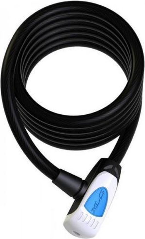 XLC LO-L08 Al Capone Kabelslot - 185 cm x 15 mm - Zwart/Zilver van XLC