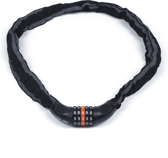 Xolid Ø6mm / 90cm - Kettingslot - Cijferslot Fietsslot - Eigen Code Instelbaar - Reflective van XO