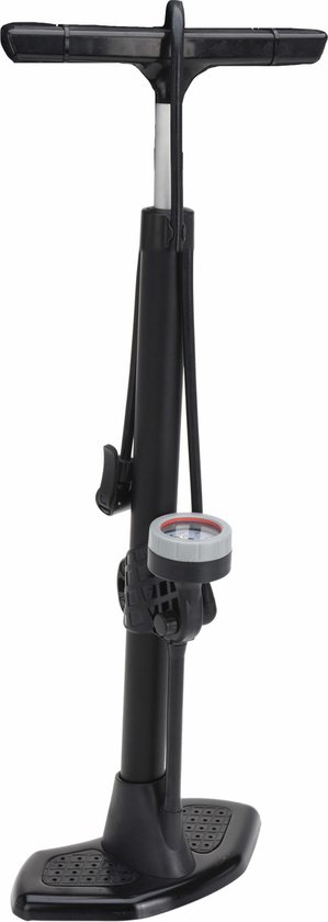 XQMax Fietspomp - met drukmeter - zwart - 67 cm - tot 15 bar van XQMax