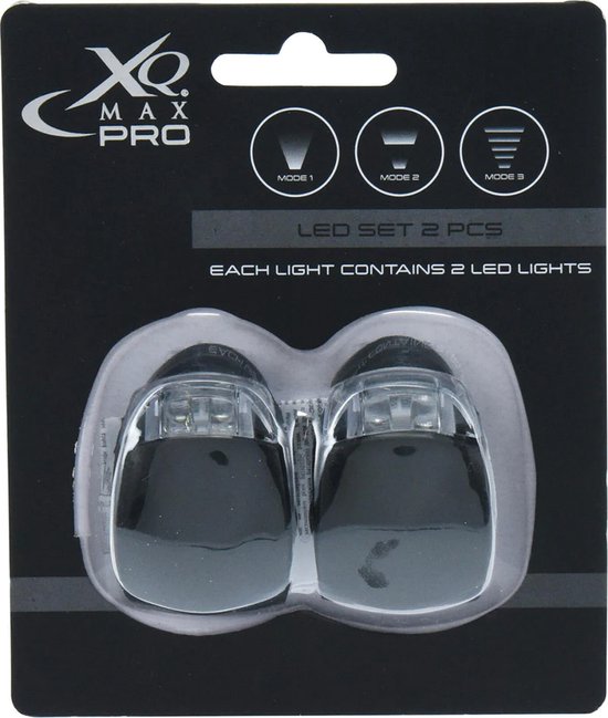 XQMax Fietsverlichting set - voorlicht en achterlicht - LED - incl. batterijen
