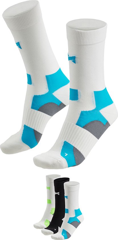 Xtreme - Fietssokken - Unisex - Multi wit - 42/45 - 3-Paar - wielrensokken - moutainbike sokken - fietsokken heren - fietssokken dames van Merkloos