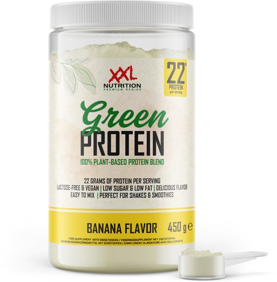 XXL Nutrition - Green Protein - Vegan Eiwitpoeder - Banaan- 450 gram