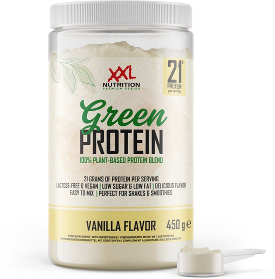 XXL Nutrition - Green Protein - Vegan Eiwitpoeder - Vanille - 450 gram