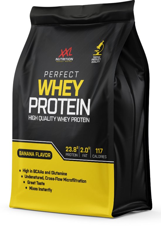 XXL Nutrition - Perfect Whey Protein - Banaan - Eiwitpoeder - 2000 g van XXL Nutrition