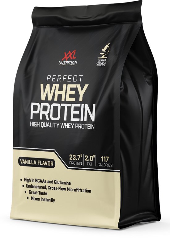 XXL Nutrition - Perfect Whey Protein - Vanille - Eiwitpoeder - 4000 g van XXL Nutrition