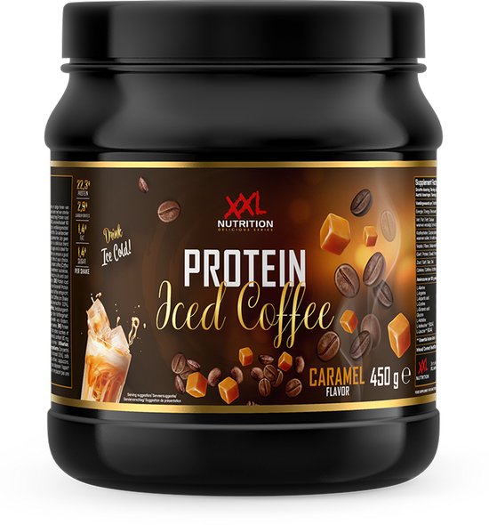 XXL Nutrition - Protein Iced Coffee - Caramel - Whey Ijskoffie - 450 g van XXL Nutrition