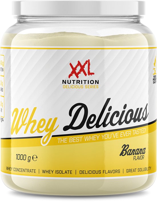 XXL Nutrition - Whey Delicious - Banaan - Eiwitpoeder - 1000 g