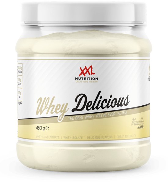 XXL Nutrition - Whey Delicious - Sweet Vanille - Eiwitpoeder - 450 g