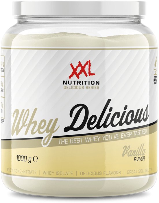 XXL Nutrition - Whey Delicious - Vanille - Eiwitpoeder - 1000 g