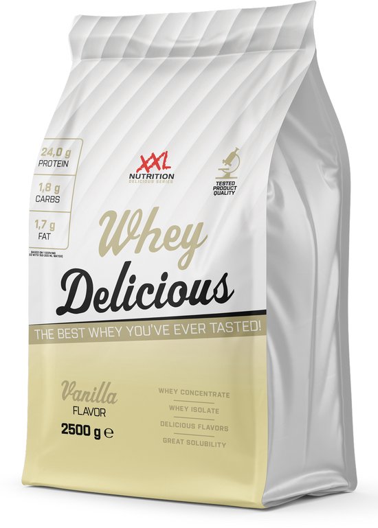 XXL Nutrition - Whey Delicious - Vanille - Eiwitpoeder - 2500 g