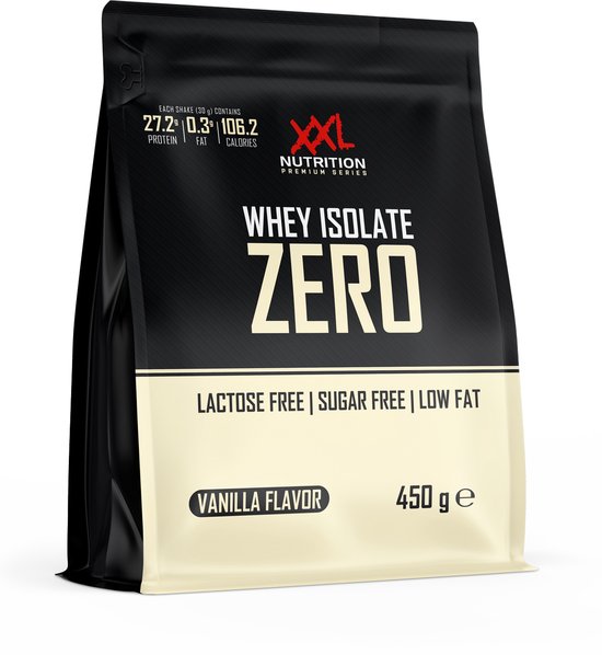 XXL Nutrition - Whey Isolate Zero - Vanille - Eiwitpoeder - 450 g van XXL Nutrition