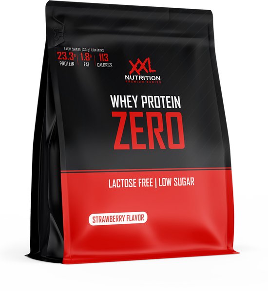 XXL Nutrition - Whey Protein Zero - Aardbei - Eiwitpoeder - 1000 g