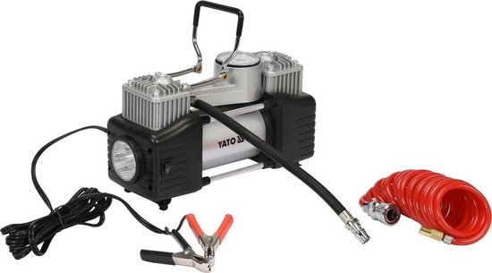 YATO YT-73462 - Auto-compressor - 250W - Met LED-verlichting - 150 PSI - Krachtige dubbele cilinder