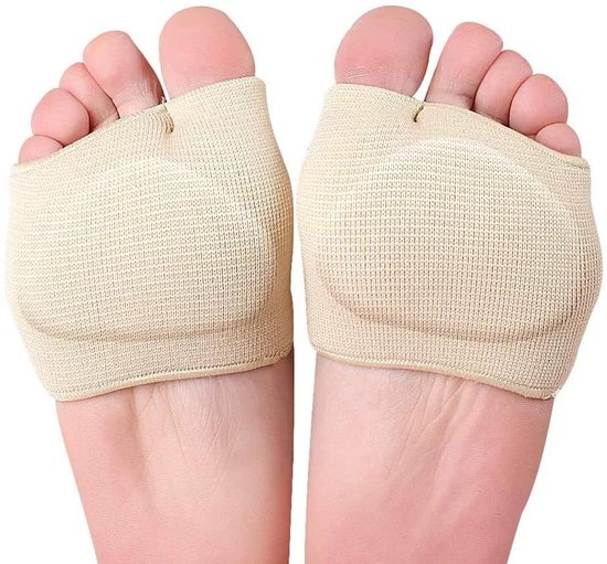 Ynkkvre - Voetkussentjes Elastisch - Ademend Materiaal - Discrete Huidkleur - Dagelijks Gebruik - Verlicht Voorvoetpijn van Merkloos