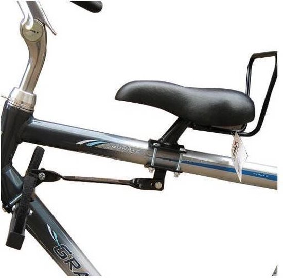 Zadel op Stang Model 2 Kinderzitje Voor Herenfiets Met 2 Dunne Stangen - Nooit Meer Zwaar sturen van Shotgun Wheelmax
