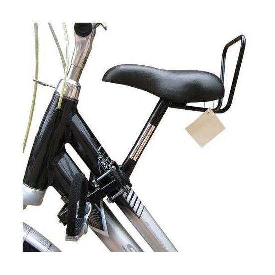 Zadel Op Stang Model 3 Kinderzitje voor Damesfiets Met Dubbele Stang Met Dikke Onderbuis - Nooit Meer Zwaar sturen van Shotgunz.