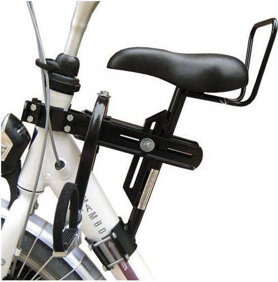 Zadel op Stang Model 4 Kinderzitje voor Damesfiets Met Enkele Oversized Onderbuis - Nooit Meer Zwaar sturen van Shotgun.