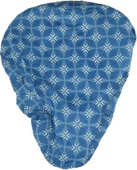 Zadelhoesje met relief - Blauw - Kunststof